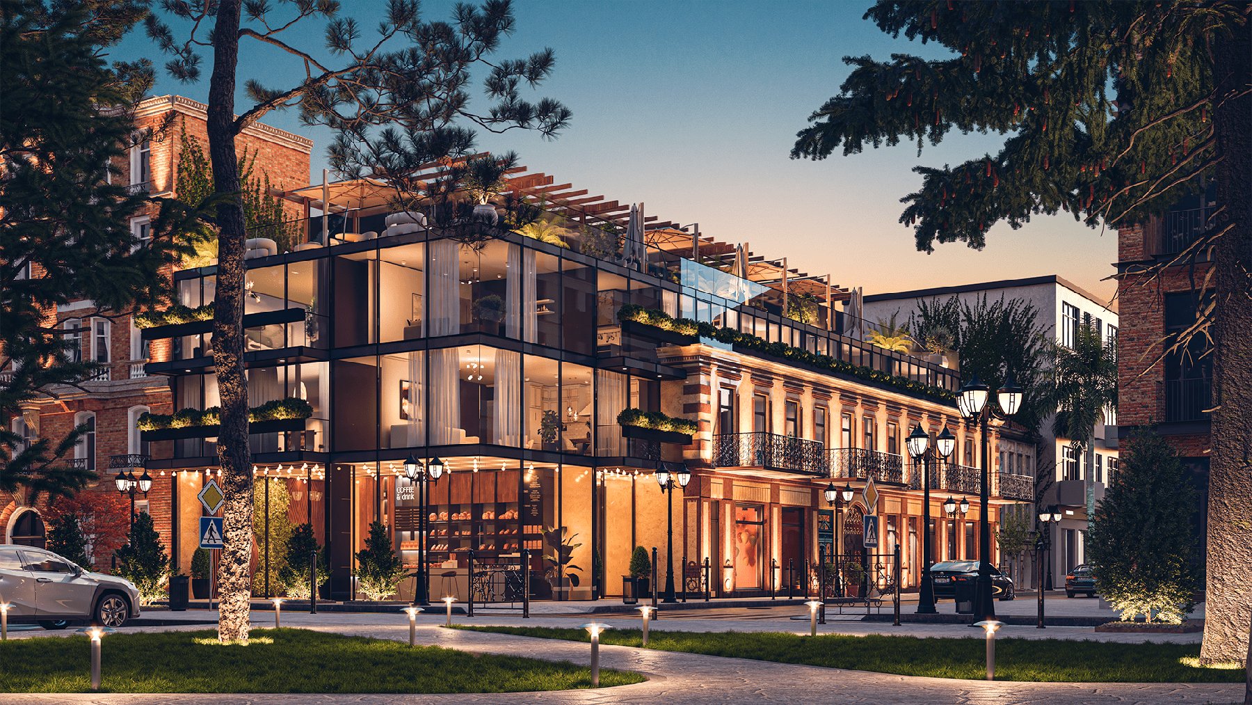 NEXT Downtown Batumi architectural rendering