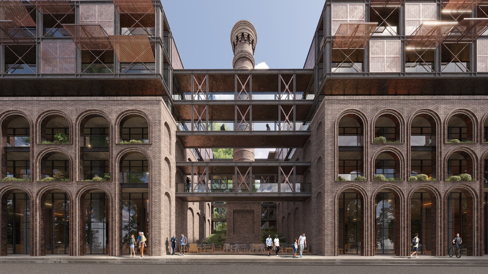Proposed NEU Tbilisi courtyard and heritage architecture